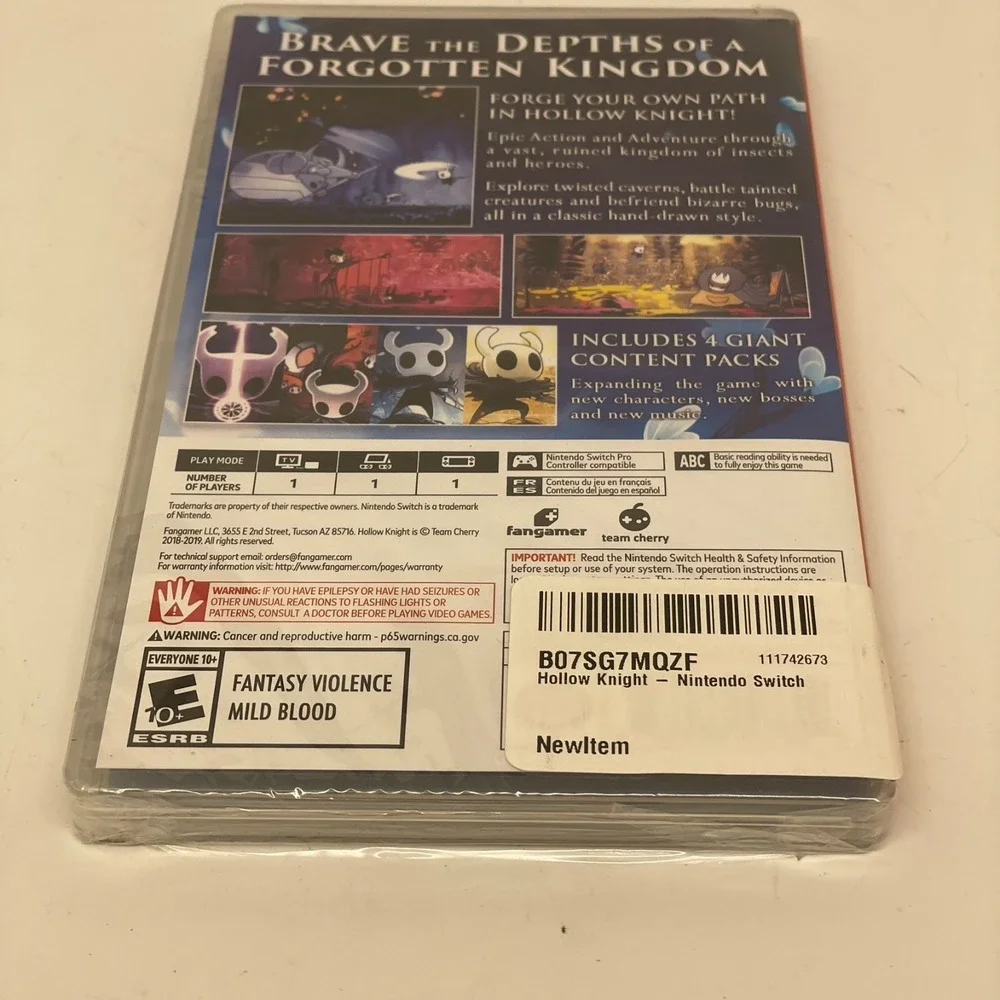 Hollow Knight Nintendo‎ Switch DLC Included - New Sealed